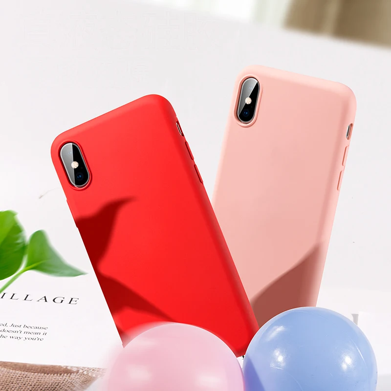 Чехол для телефона iPhone XR X XS Max 6 6S 7 8 Plus силиконовый чехол Мягкий мобильный телефон