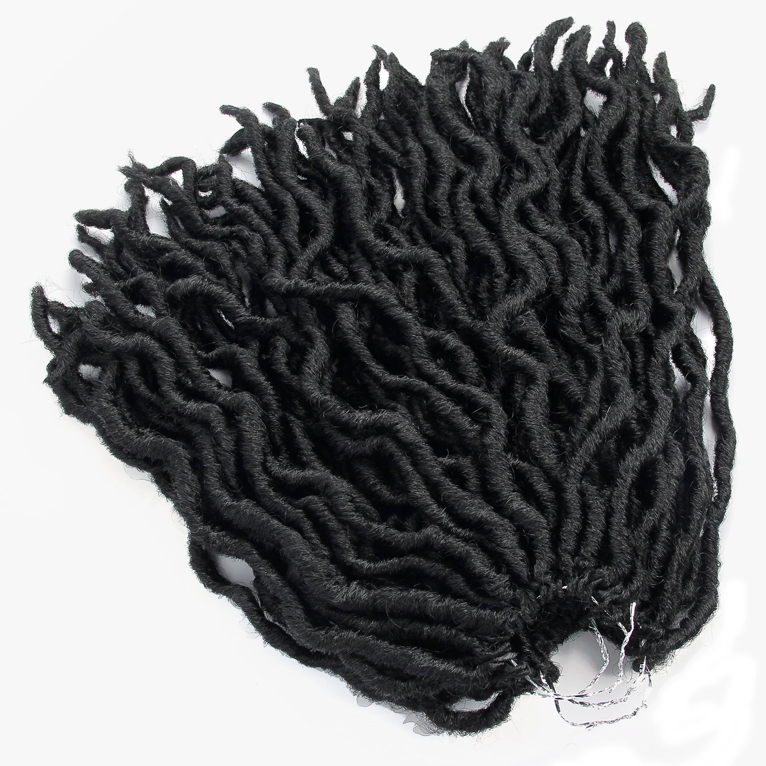 Накладные волосы Faux Locs Curly 12 дюймов мягкие косички с эффектом омбре дреды| |