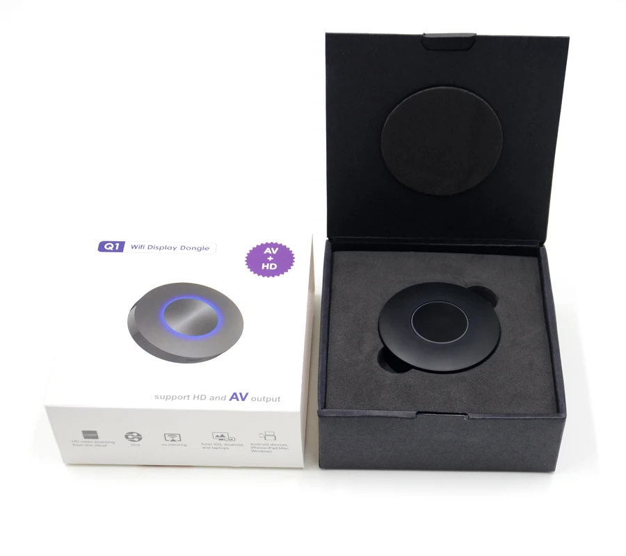 HD + uscita AV HDMI WiFi Miracast DLNA Airplay TV Stick Dongle della Ricevente Adattatore Mirroring