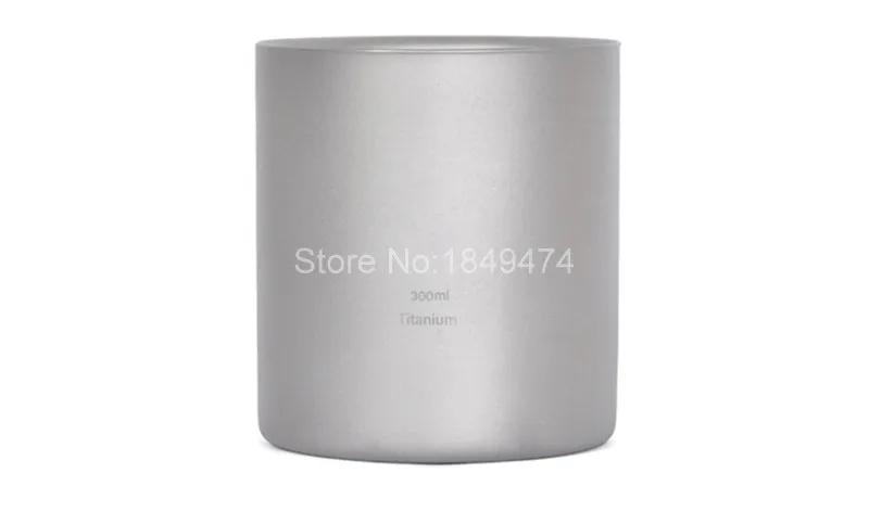Copo de Titânio Caneca com Tampa Copo de Água Keith Duplo-wall Nenhum Odor Não Escala Bacteriostático Drinkware Canecas Acampamento Caminhadas Ti3302 300 ml 6 High Quality Esporte e Lazer