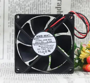 

Original NMB 3110KL-05W-B50 8025 0.15A 24V 8cm 2 wire machine cabinet inverter fan