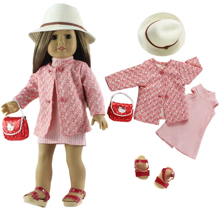 

1 Set Beautiful Casual Wear Outfit Doll Clothes for 18 inch doll clothes Many Style for Choice A84