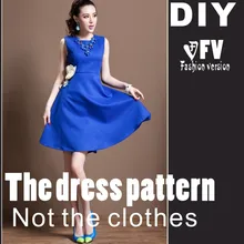 Одежда DIY платье платья шитье узор резка рисунок женское платье шитье шаблон BLQ-89