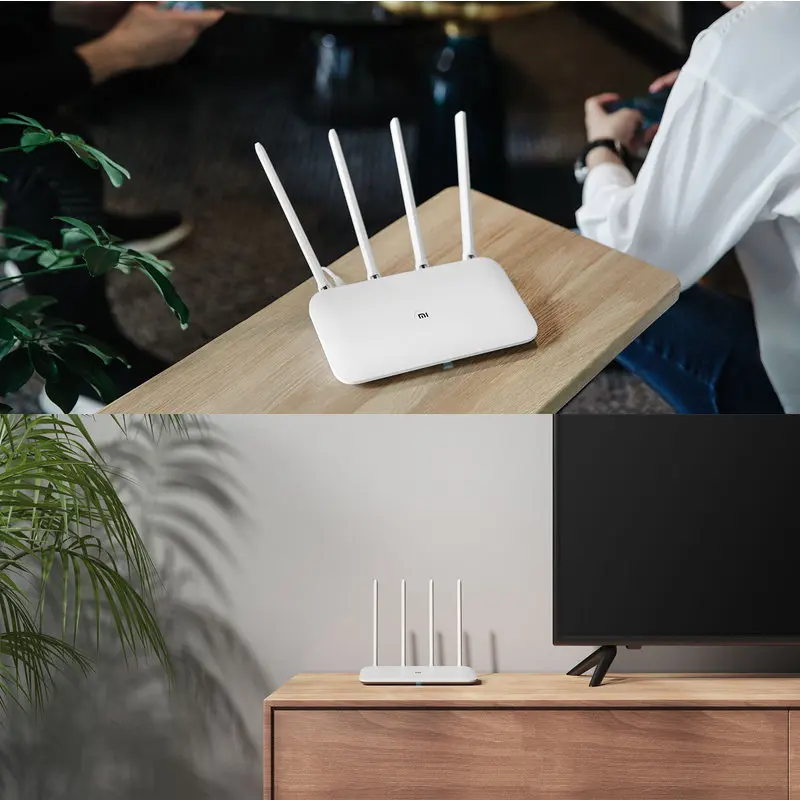 Оригинальный Wi Fi роутер Xiaomi 4 Mi ретранслятор 2 ГГц 5 1167 Мбит/с оптоволоконный