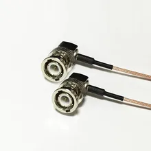 Модем коаксиальный кабель BNC штекер прямо угловой переключатель штекер BNC правый угол RG178 кабель косичка 15 см " адаптер