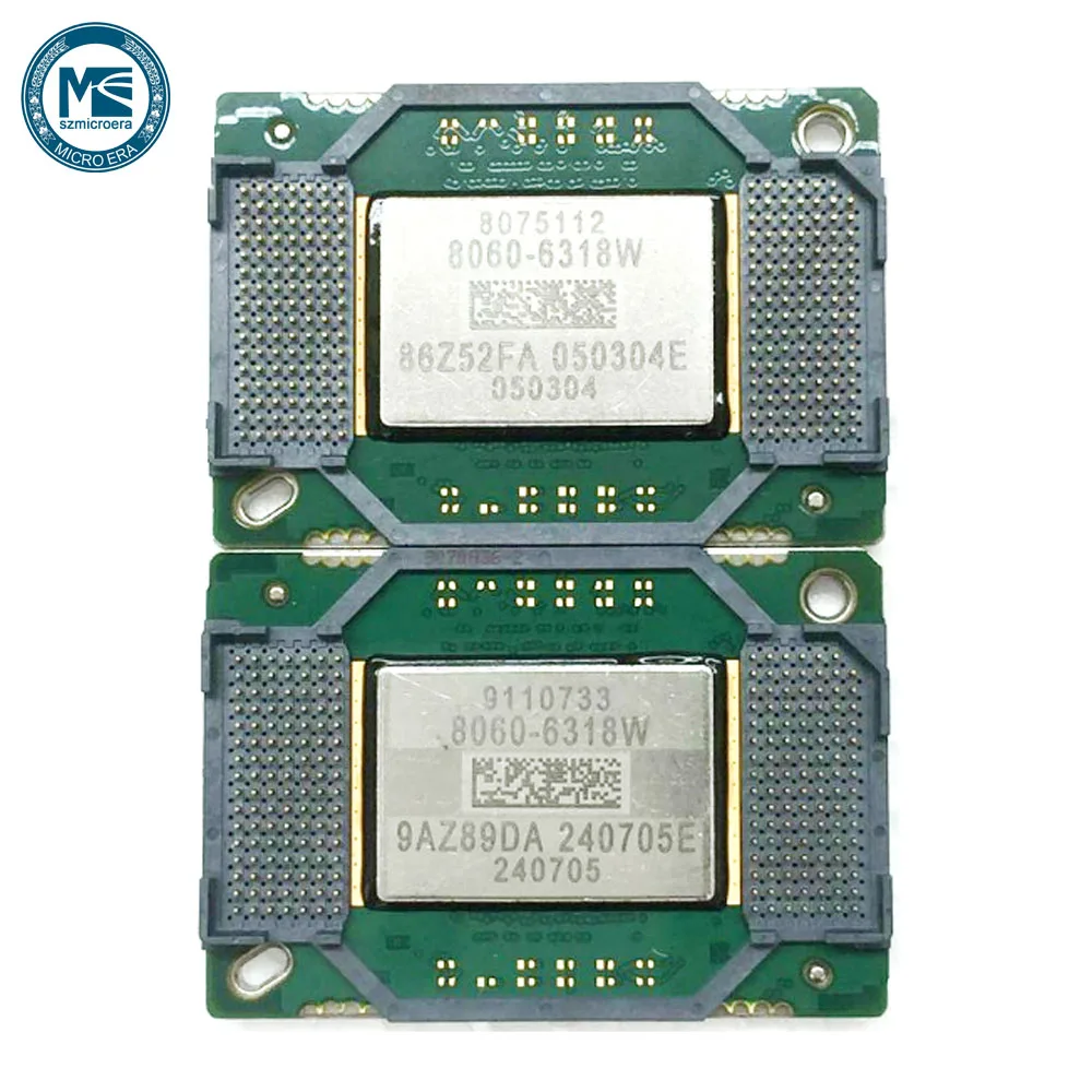 

2pc projector dmd 8060-6318W 8060-6319W pulled from working machine in good condition test working before shipped