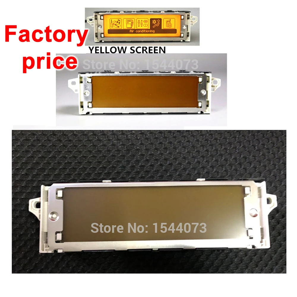 10 FactoryPrice Экран Поддержка USB + Двухзонный воздуха Bluetooth Дисплей монитор желтый 12 Pin