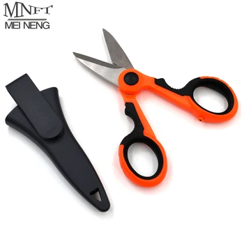 LOW PRICE ❤️ MNFT 1Set Fishing Scissors&Storage Case Braid Line Lure Cutter 14cm Mini Fish Use Scissors Multifunction Portable Fishing Tools - discount item 26% OFF Sports & Entertainment