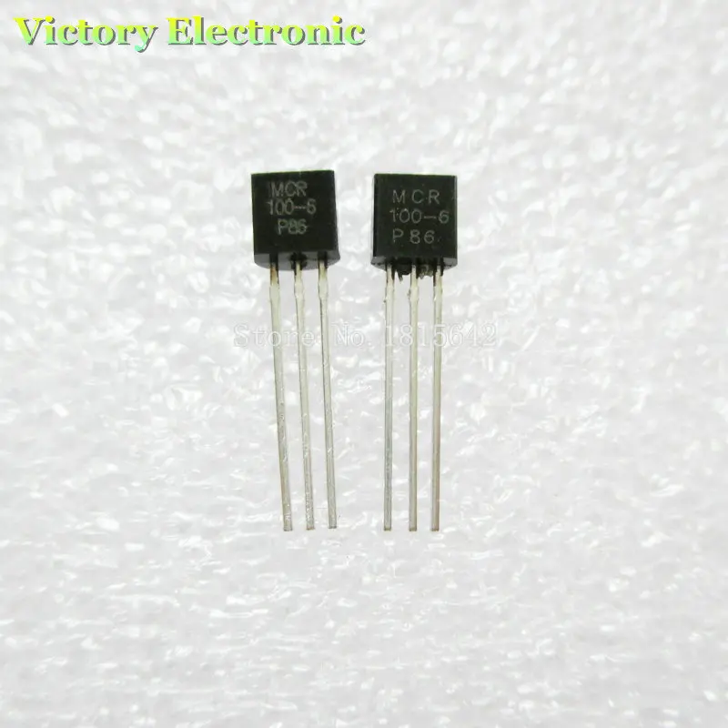 50PCS/Lot Transistor MCR100 6 100 6 MCR100 Triode TO 92 0.8A 400V New ...