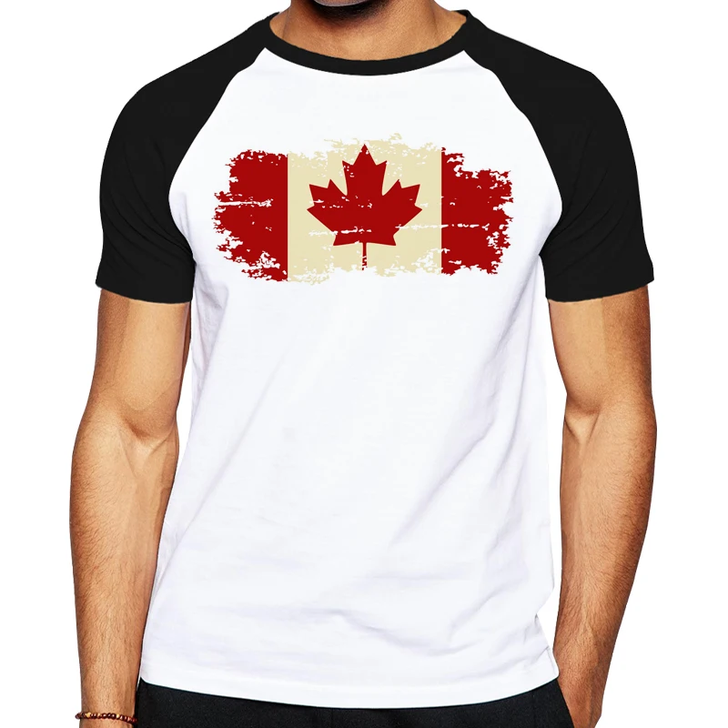 Maple Leaf Men T shirt Canadian flag Cotton Short Sleeve Canada Tops