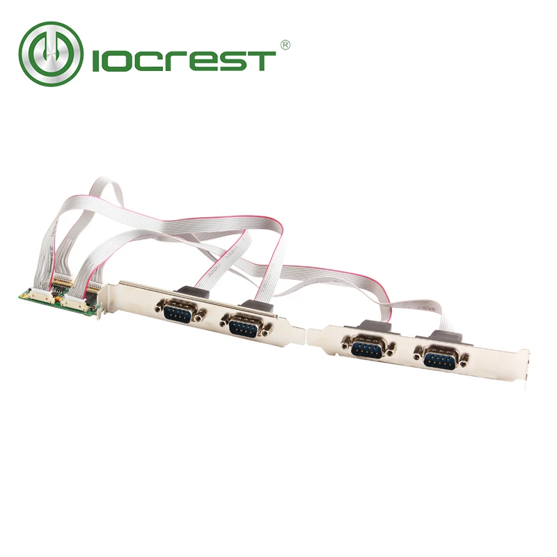 IOCREST EXAR 17V354 Mini PCI Express 4-ports (RS422/485) db9 com half size mini pcie serial port industrial controller card IOCREST EXAR 17V354 Mini PCI Express 4-ports (RS422/485) db9 com half size mini pcie serial port industrial controller card