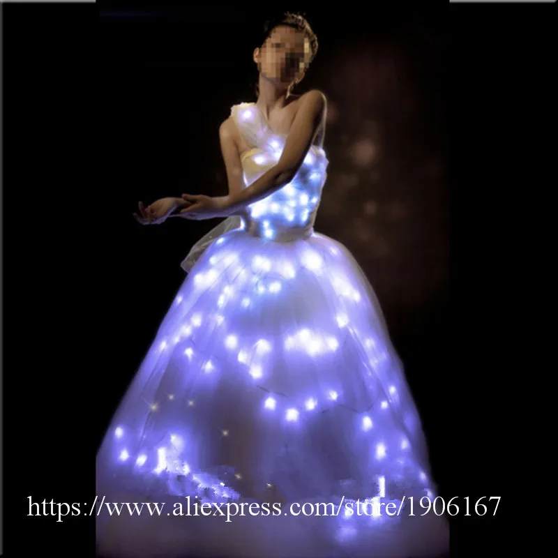 vestido de noiva com led