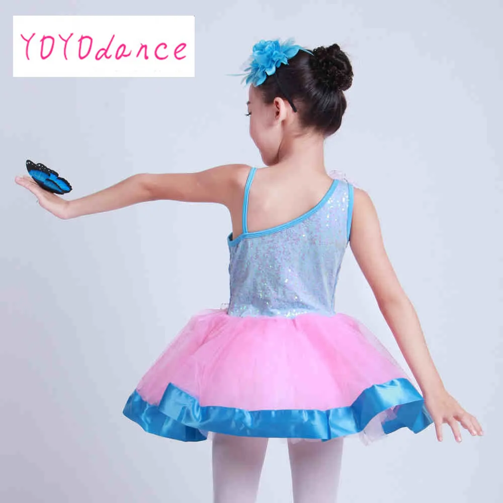 Hot!Children Dance Dress Girl Ballet Girl Suspender Dress Fitness Clothing Performance Wear