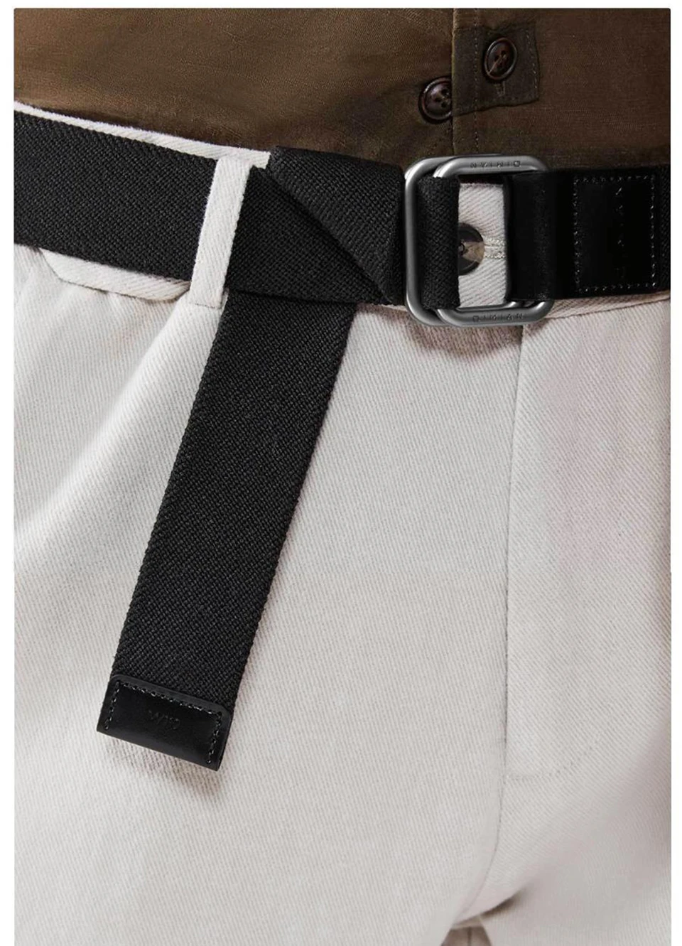 Xiaomi qimian мужской спортивный пояс стрейч ткань мужской пояс ремень двойная Пряжка ремни для мужчин на открытом воздухе высокого качества