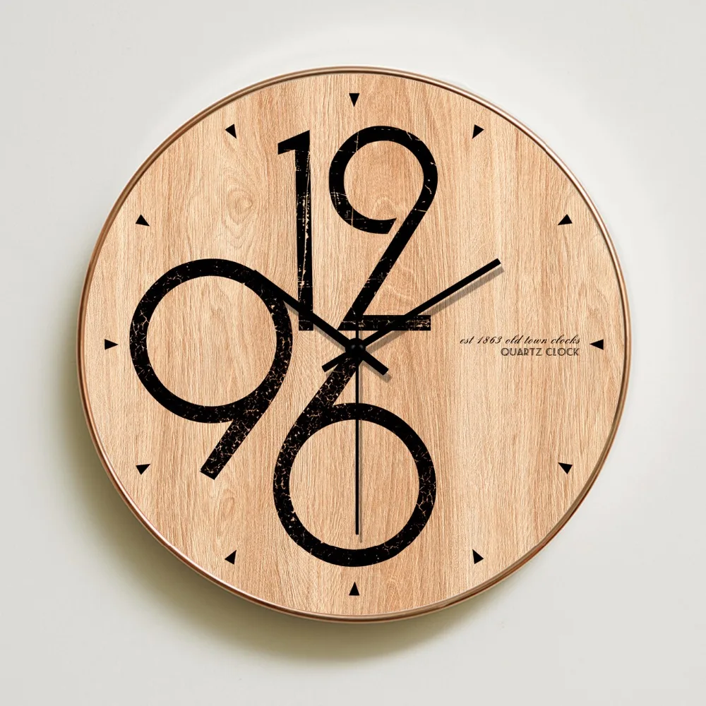 diy modern wood wall clock