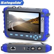 Профессиональный инструмент тестирования CCTV 5 дюймов TFT lcd 5MP AHD TVI 4MP 3MP CVI CVBS CCTV камера тестер монитор Поддержка PTZ UTP