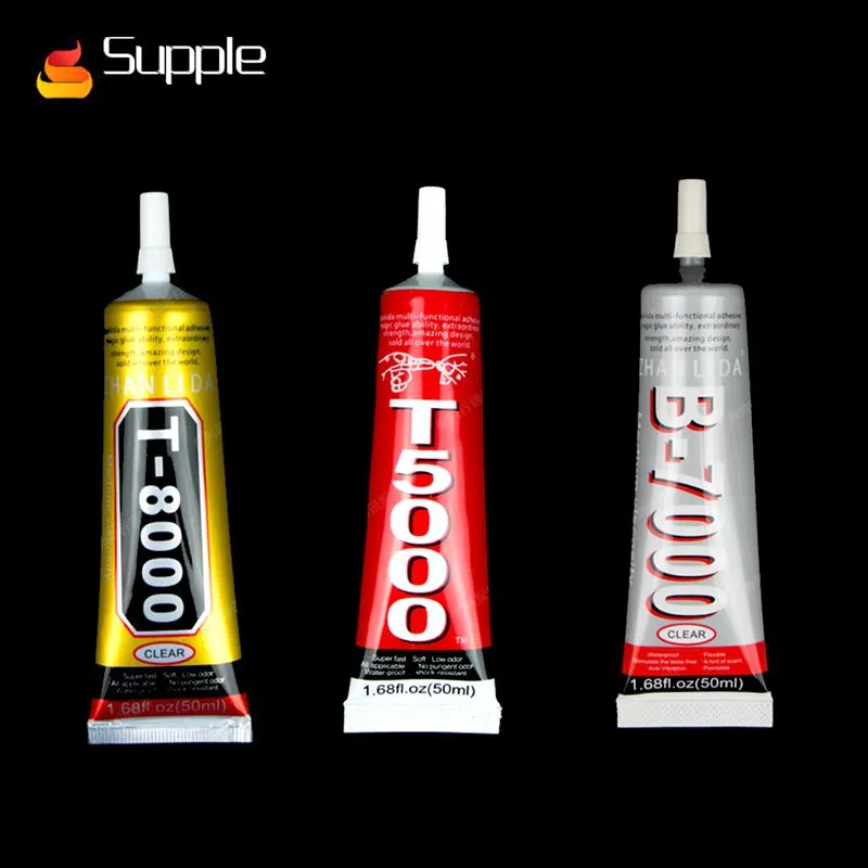 5pcs 50ml Super B7000 T8000 Industrial Glue Metal Rubber Phone Repair