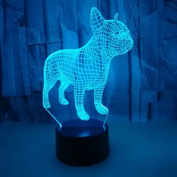 

Puppy Colorful 3d Small Night Light Touch Remote Led Visual Gift 3d Light Fixtures Novelty Usb Led Nightlight