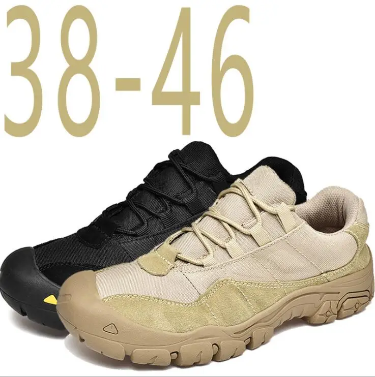 

Outdoor Men Hiking Shoes Waterproof Breathable Tactical Combat Army Boots Desert Training Sneakers Anti-Slip Trekking Shoes 3946