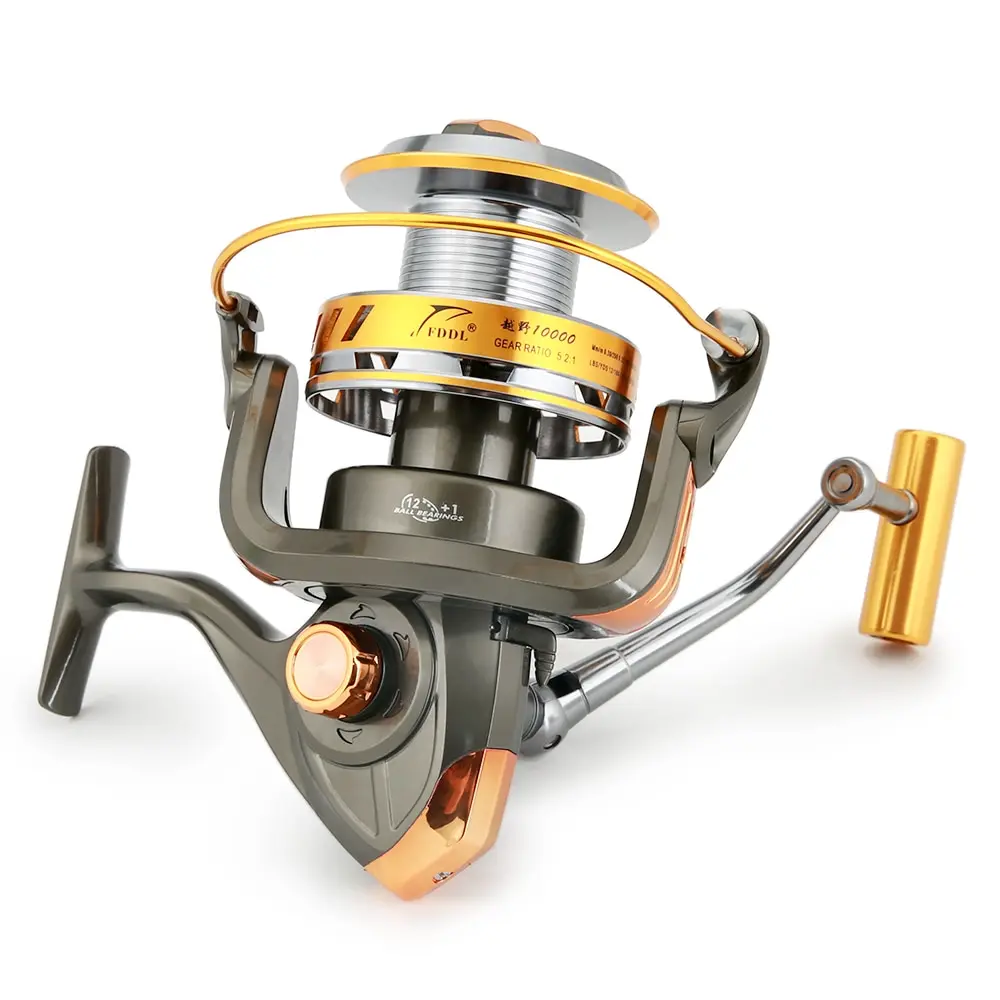 

Left/Right 12+1 BB Fishing Reel Spinning Reel Interchangeable Collapsible Handle Boat Sea Fishing Reel Long Casting Reel 33LB