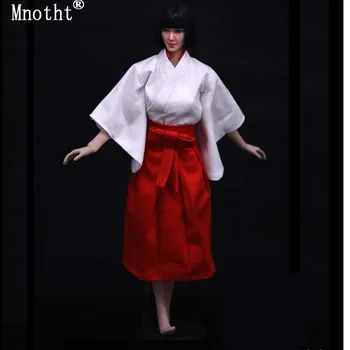 

Montht 1/6 Female Miko kimono clothes Kendo service Costume Model Toys for 12'' soldier doll body action figure collection m2n