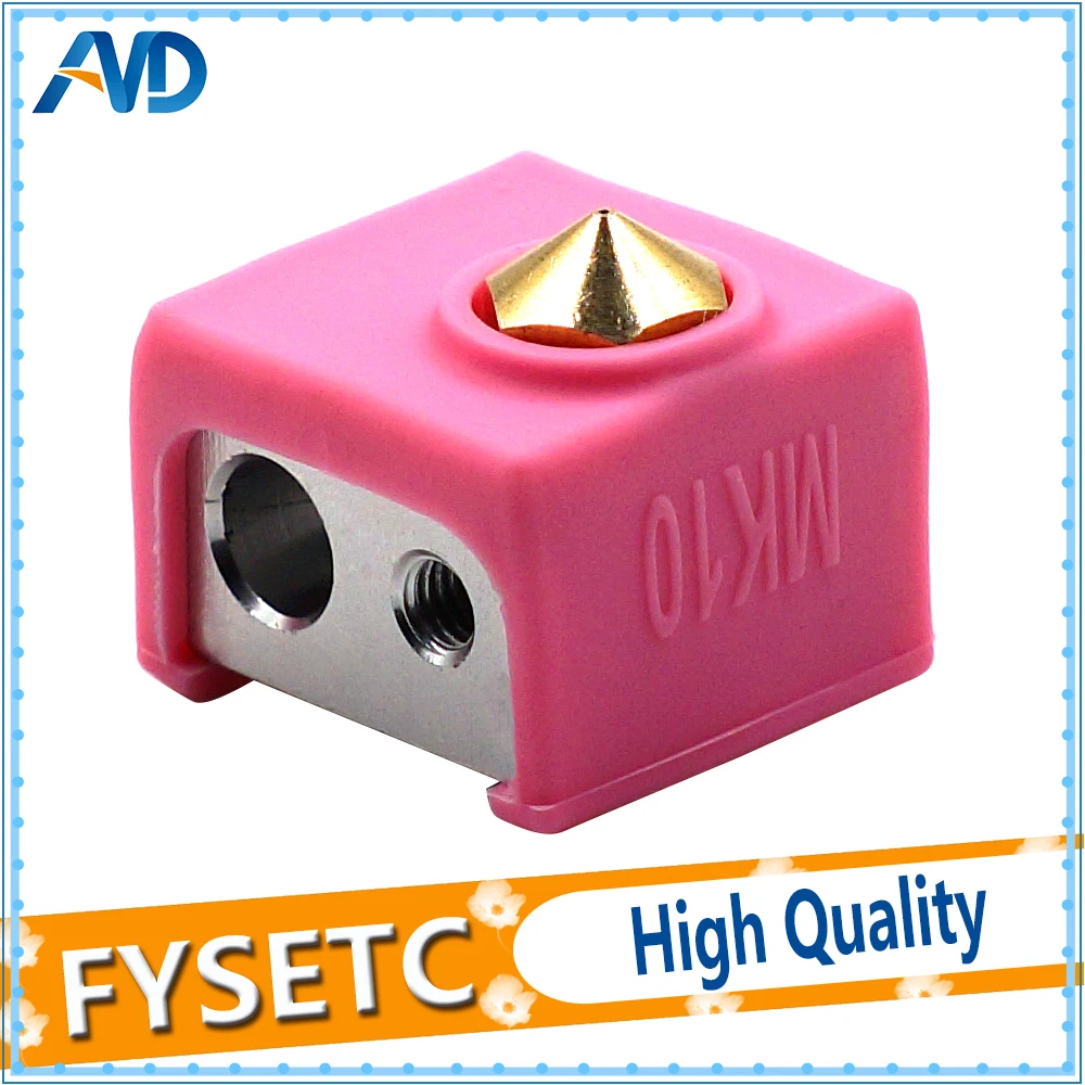 

2pcs MK10 Pink Silicone Sock instead Ceramic Insulation For Wanhao i3 QIDI TECH Flashforge SILICONE HEATER BLOCK COVER