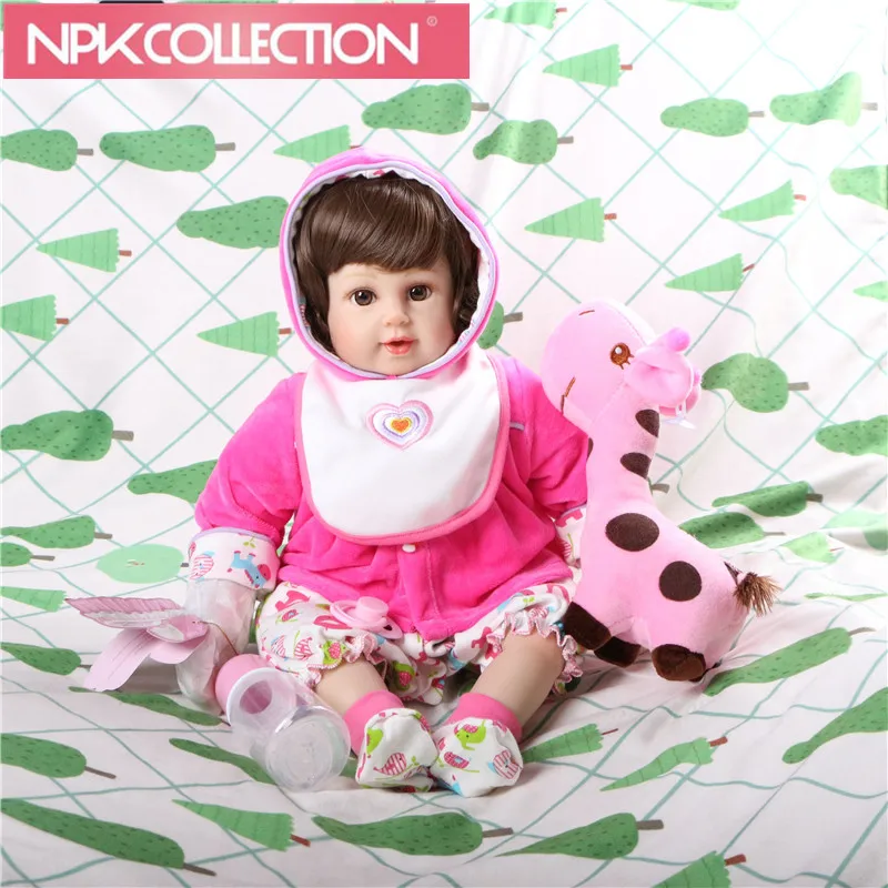 

New 20 " Adora Brand Toy Doll Baby Doll Reborn Dolls Lifelike Live Baby Girl Child Soft Doll Kid Silicone Girl Toys For Children