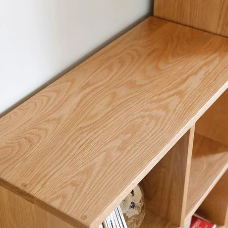 Книжный шкаф гостиная мебель для дома дубовая полка из цельного дерева Подставка для книг современный минималистичный книжная полка функциональный шкаф