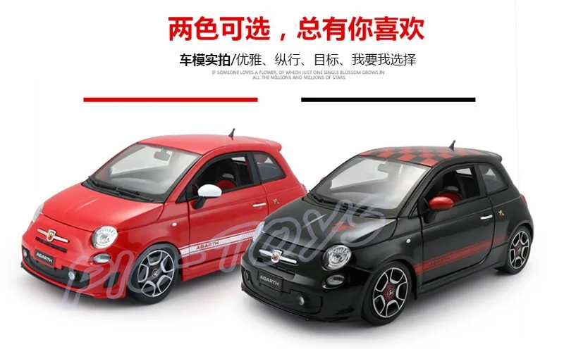 Новое поступление подарок Abarth 1/18 модель металлический седан автомобиль сплав украшения Игрушечная машина модели весы моделирование большая коллекция подарок