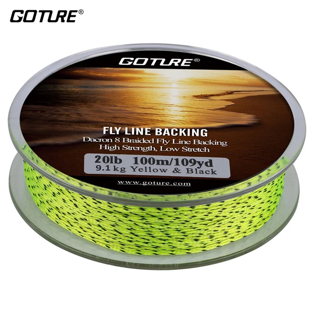 Cheap Goture 100M 8 Strands Fly Line Backing 20LB High Strength Low Stretch Trout Dacron Braided Fishing Line Cheap Goture 100M 8 Strands Fly Line Backing 20LB High Strength Low Stretch Trout Dacron Braided Fishing Line