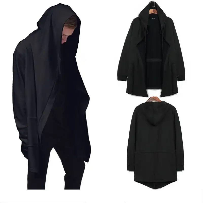 Satin Al Erkek Guz Pelerin Kapsonlu Kazak Erkek Moda Pelerin Ceket Siyah Ve Gri S0plicing Renk Sokak Moda Kolsuz Pelerin Boyutu M 5xl Tl169 25 Dhgate Comda