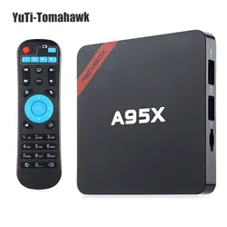 Nexbox A95X Max 2 ГБ + 16 ГБ Smart Android 6,0 ТВ Box Amlogic S905W Quad core 64Bit 4 К x 2 К HD KD 2.4g WiFi Smart Media Player pk X96