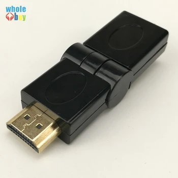 

50pcs/lot HDMI Male To HDMI Female 180 Degree Adapter HDMI Connection for HDTV Computer Camera Projector HDMI Adapter