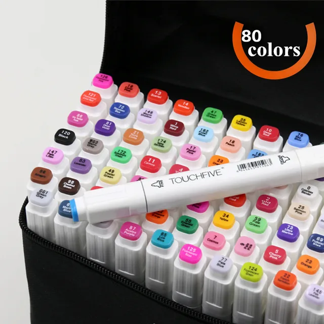 Copic Markers TouchFive Comics Art Marker Pens 80 Color Finecolour Oily