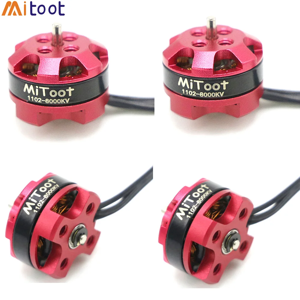 4 шт./лот Mitoot 1102 7500KV 8000KV 10000KV 1-3S бесщеточный двигатель для 50-90 мм Micro FPV гоночного