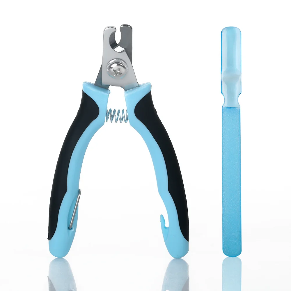 Hoopet ножницы для стрижки собак и кошек профессиональные острые ножницы для стрижки ногтей из нержавеющей стали - Цвет: Blue 1