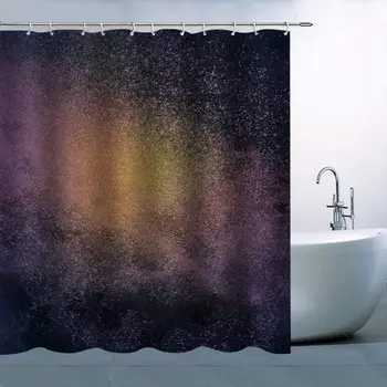 

Color Theme Shower Curtain Purple Pink Yellow Green Waterproof