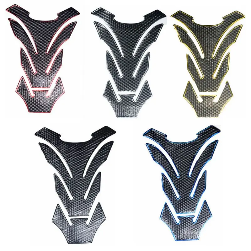 

Universal Motorcycle Gas Cap Sticker Decals 3D Fuel Tank Pad Motobike Protect Racing Accessories Fishbone Rubber Sticker
