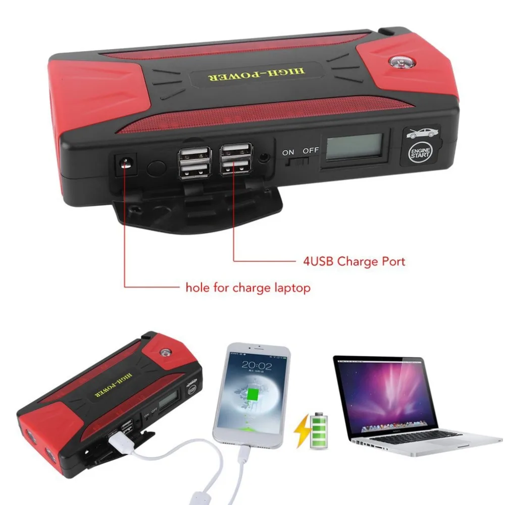 82800mAh Car Jump Starter Portable Emergency Battery Charger Multi-Function Mini 300A Automobile Booster Power Bank 82800mAh Car Jump Starter Portable Emergency Battery Charger Multi-Function Mini 300A Automobile Booster Power Bank