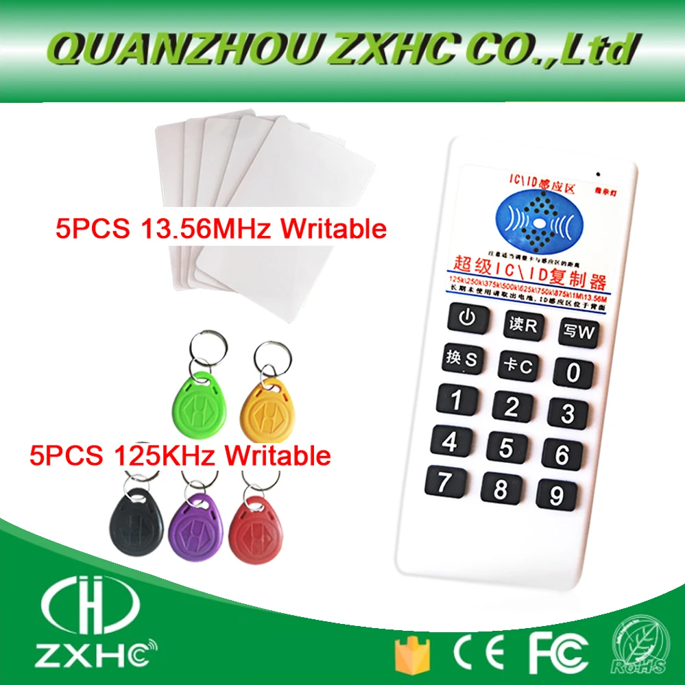 Идентификация RFID 125 кГц 13 56 МГц IC копировальный аппарат ридер для EM4305 T5577 сменная
