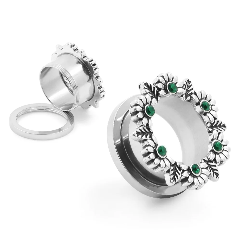 New Fashion Ear Plugs Tunnels Earlobe Piercings Flesh Tunnel Ear Plugs