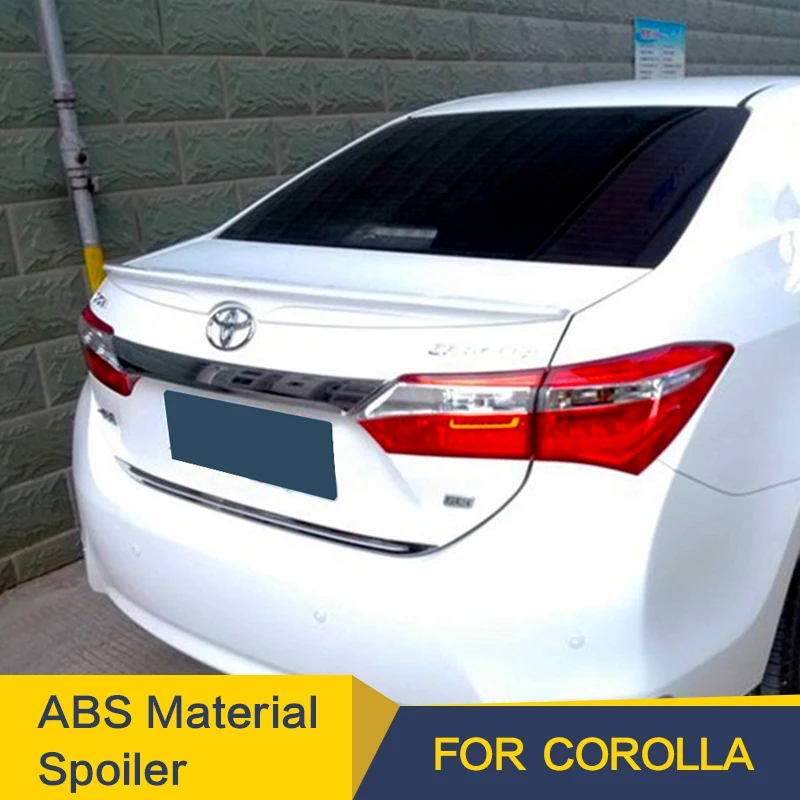 Задняя Крышка багажника автомобильный спойлер крыло для Toyota Corolla 2014 2018 ABS