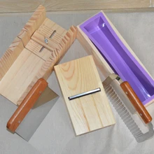 Регулируемый древесины Мыло формы буханка Cutter Set с Провода резак+ волна резак+ ремонт Мыло инструмент+ Мыло формы силиконовые