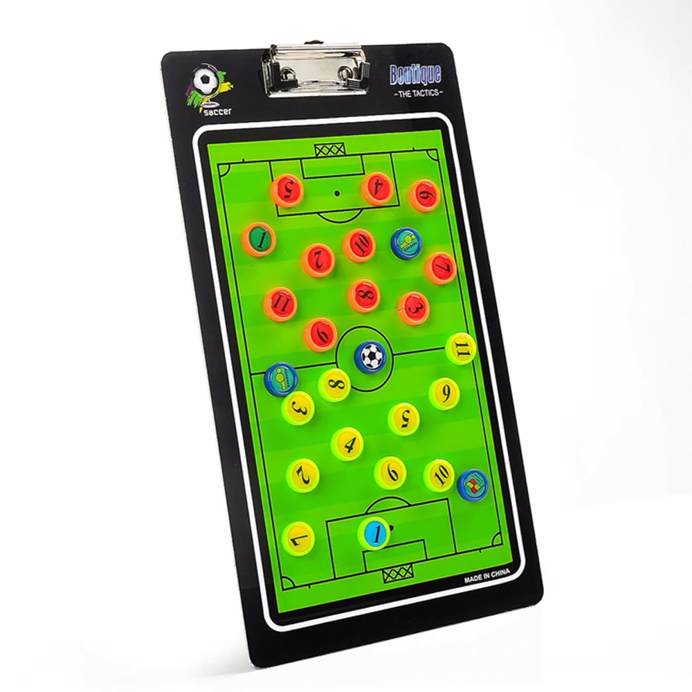 

Football Soccer Coaching Board Tactics Plate Magnetic Teaching Board Tactical Command Straight Football Tactics Exercise Plate