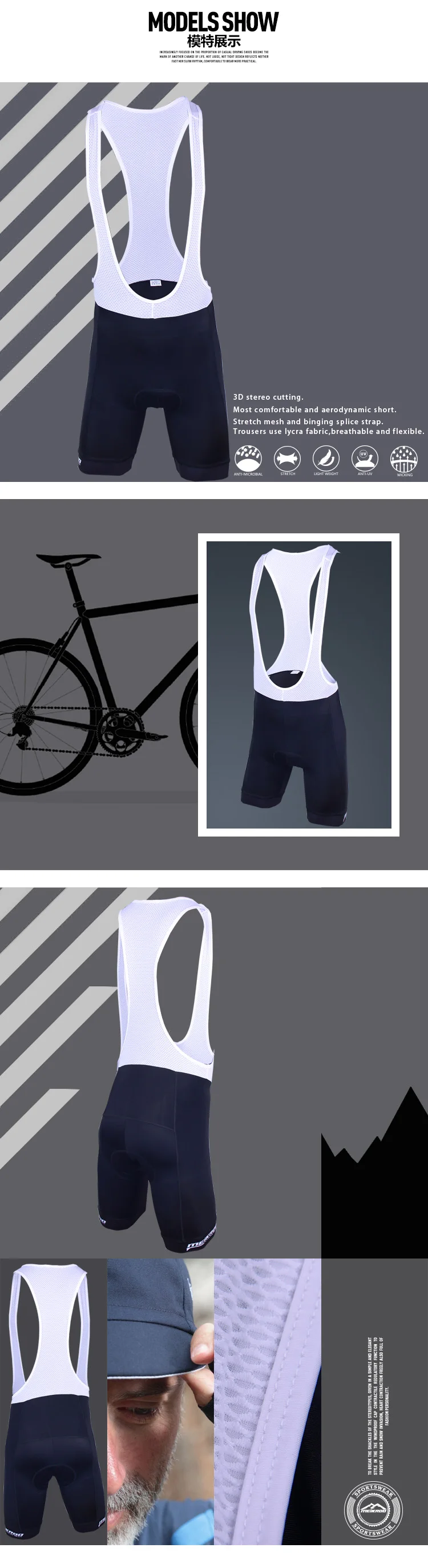 DICHSKI Велоспорт с коротким рукавом наборы летние велосипедные наборы для мужчин Высокое качество дышащий анти-УФ Велоспорт Джерси+ нагрудник шорты гель Pa