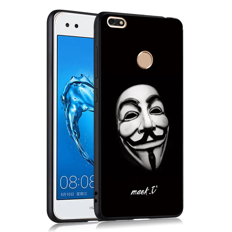Huawei y6 Pro 2017 Case 3D Relief Painting Silicone Soft Back Cover For nova lite Cartoon p9 mini |