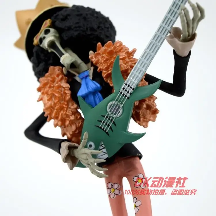 

17cm ONE PIECE ONEPIECE Two Years Later Fiddle Burukku BROOK Action Figure Model Toys Dolls PVC Anime Cartoon Electronic Pets