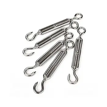 

5 pieces M6 stainless steel hook eye clamp lock screw (silver)