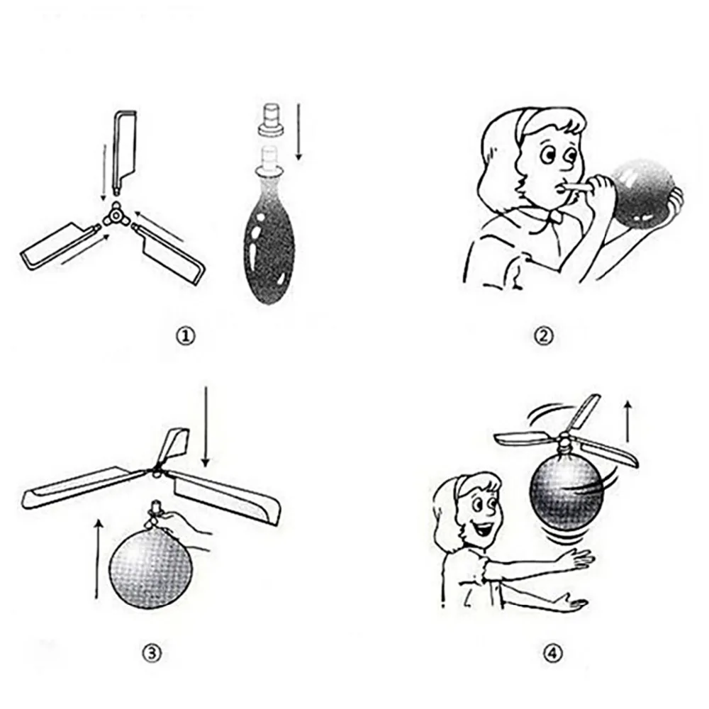 1 комплект Классический Воздушный шар самолет вертолет для детей дети летающие игрушки подарок на открытом воздухе игрушки