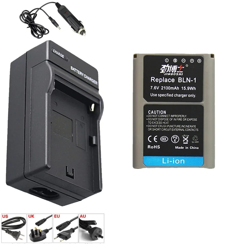 

1x BLN-1 BLN1 2100mAh Rechargeable Battery & 1x LED Single Charger for Olympus Digital Cameras OM-D E-M5 II 2 E-M1 PEN E-P5
